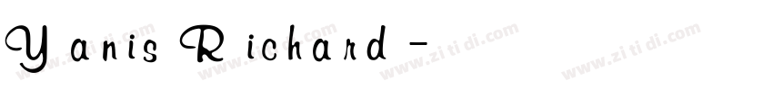 Yanis Richard字体转换
